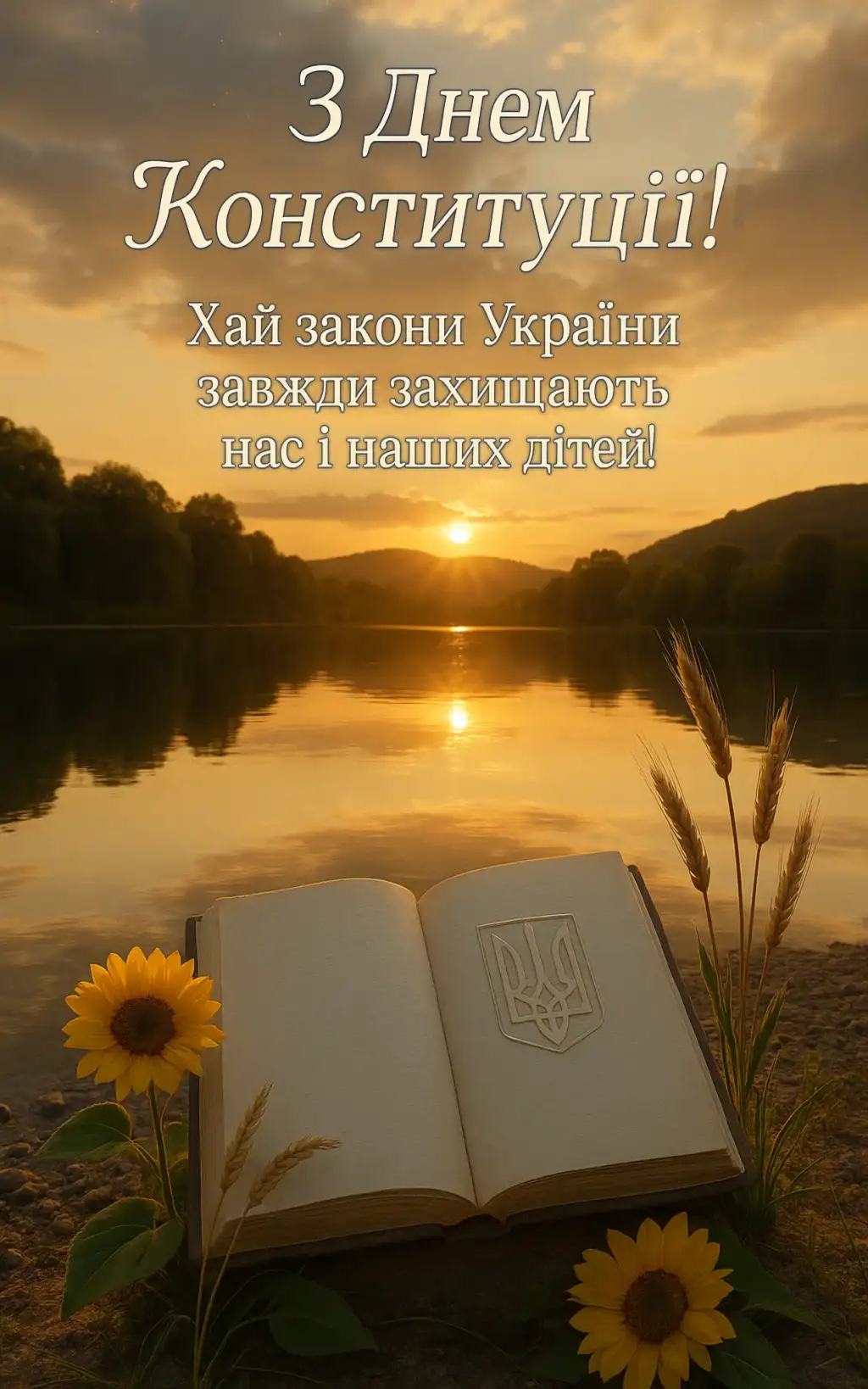 Привітання з днем конституції України
