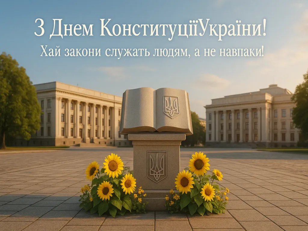 Привітання з днем конституції України