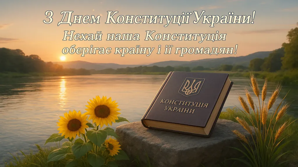 Привітання з днем конституції України