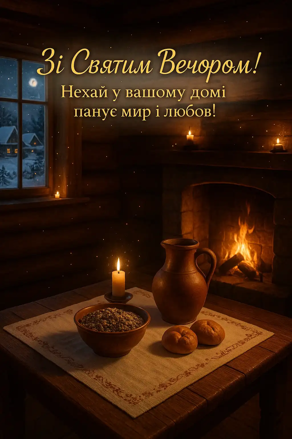 Привітання з святим вечором