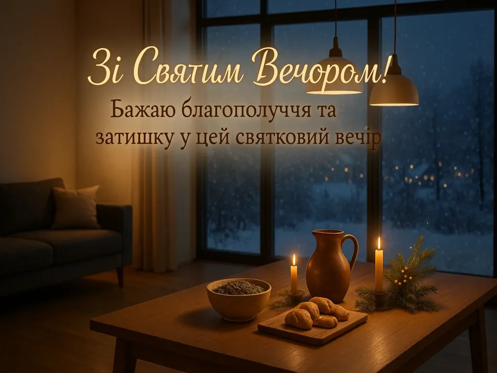 Привітання з святим вечором