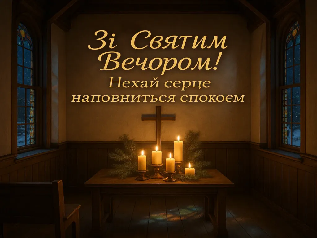 Привітання з святим вечором