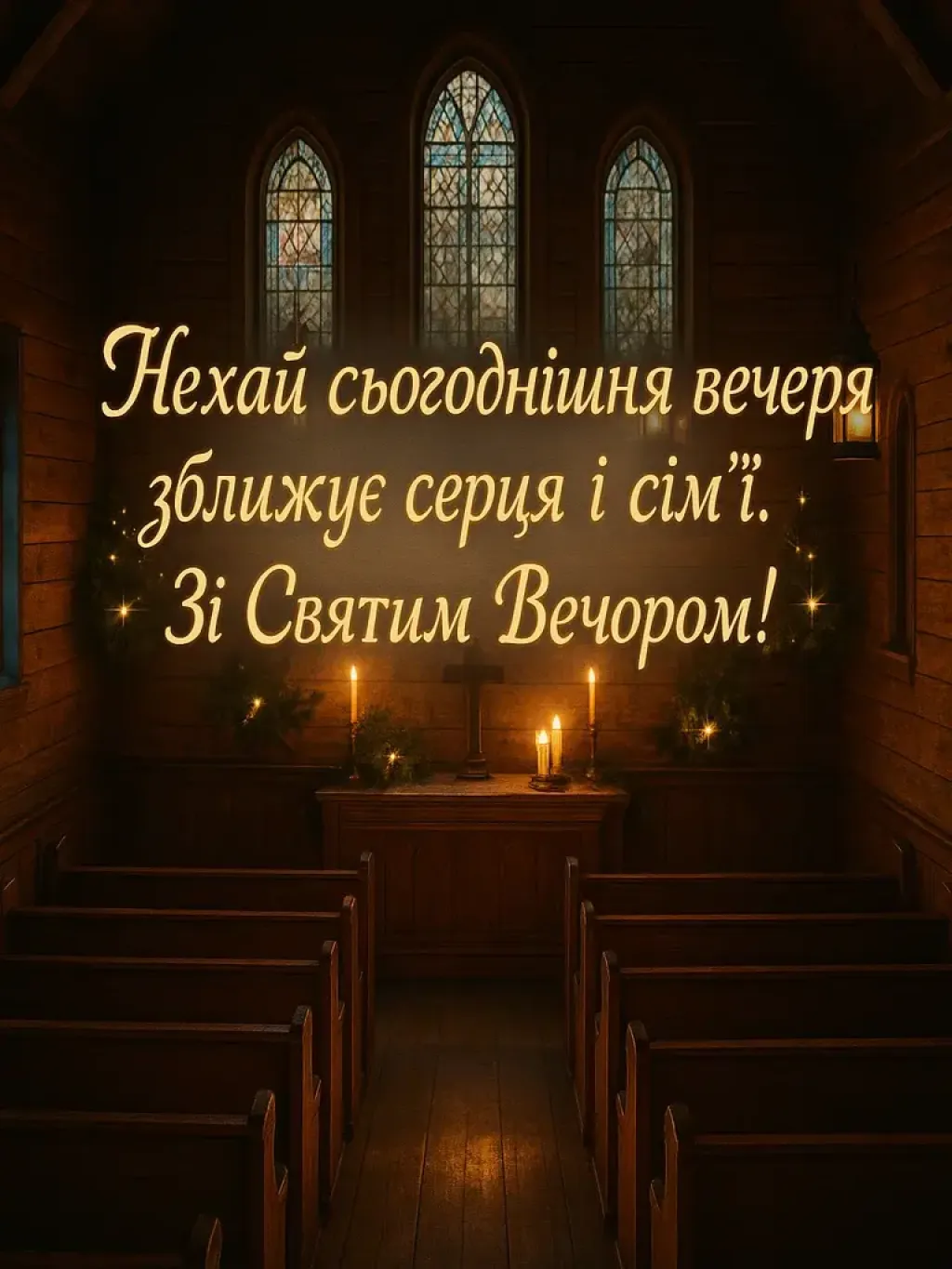 Привітання з святим вечором