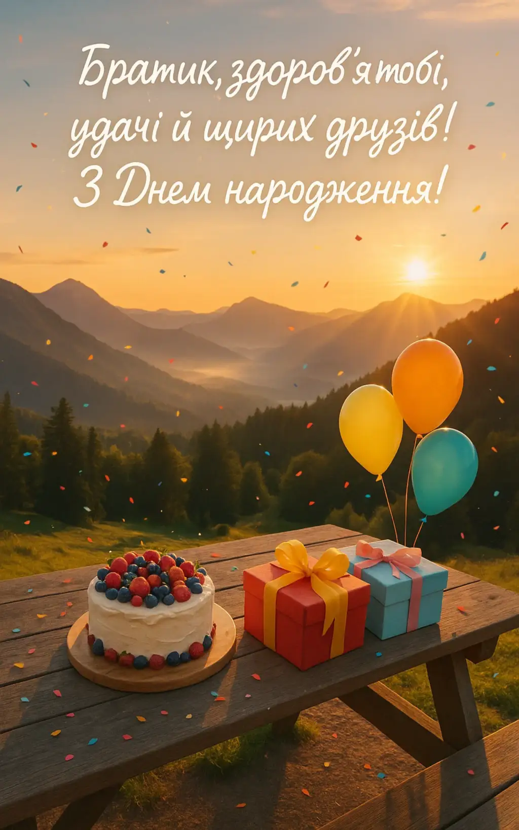 Привітання з днем народження для брата