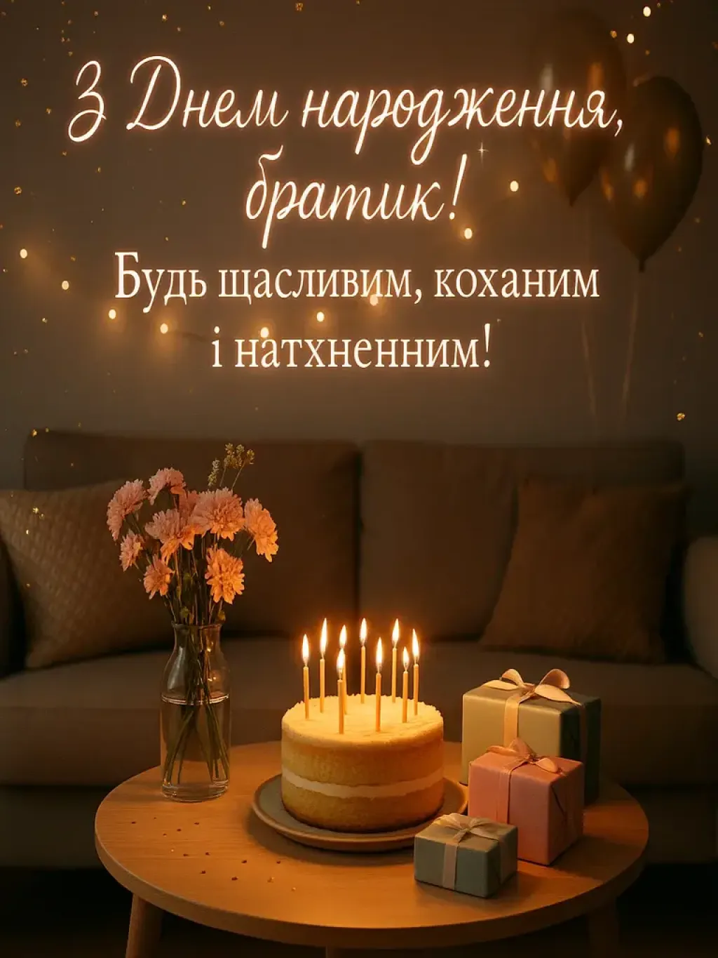 Привітання з днем народження для брата