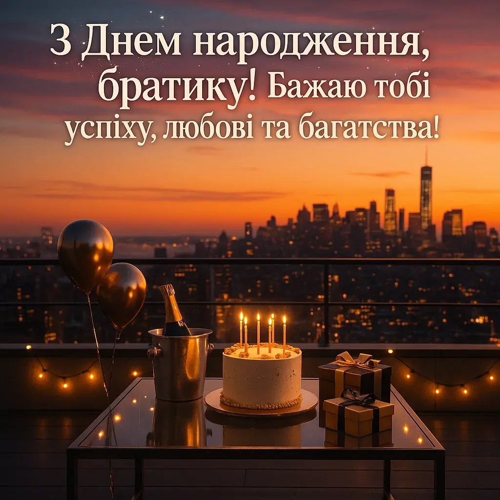 Привітання з днем народження для брата