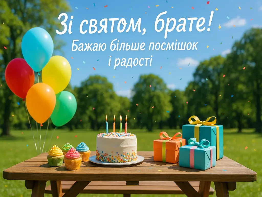 Привітання з днем народження для брата