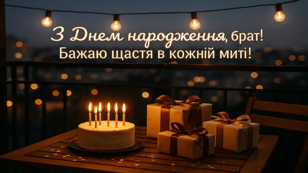Привітання з днем народження для брата