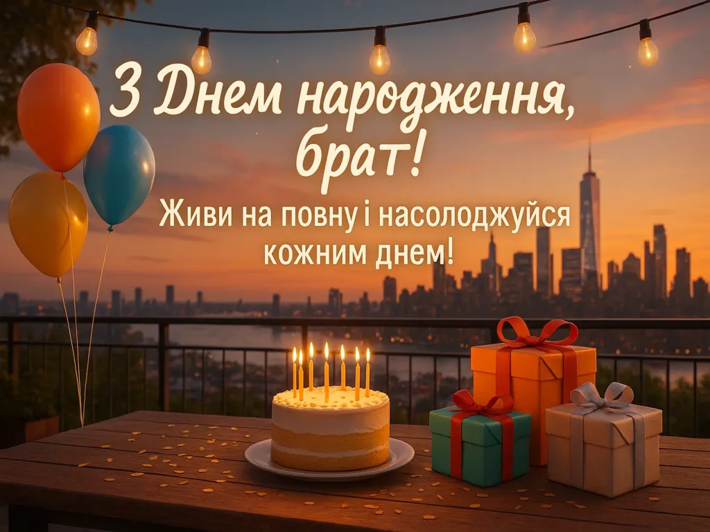 Привітання з днем народження для брата