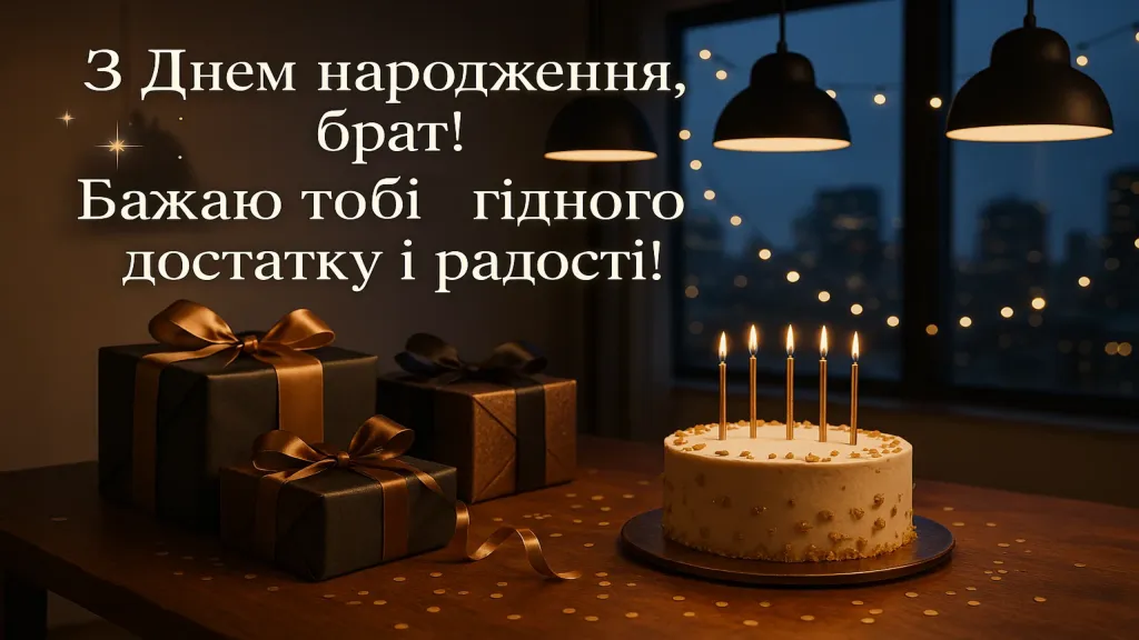 Привітання з днем народження для брата