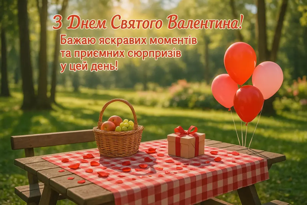 Дружні привітання з днем святого валентина