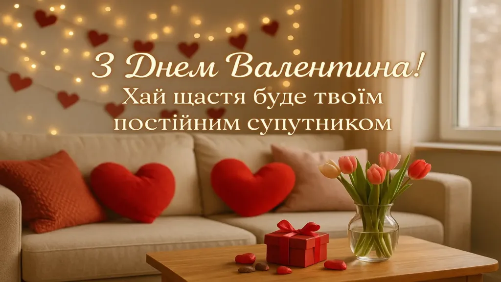 Дружні привітання з днем святого валентина