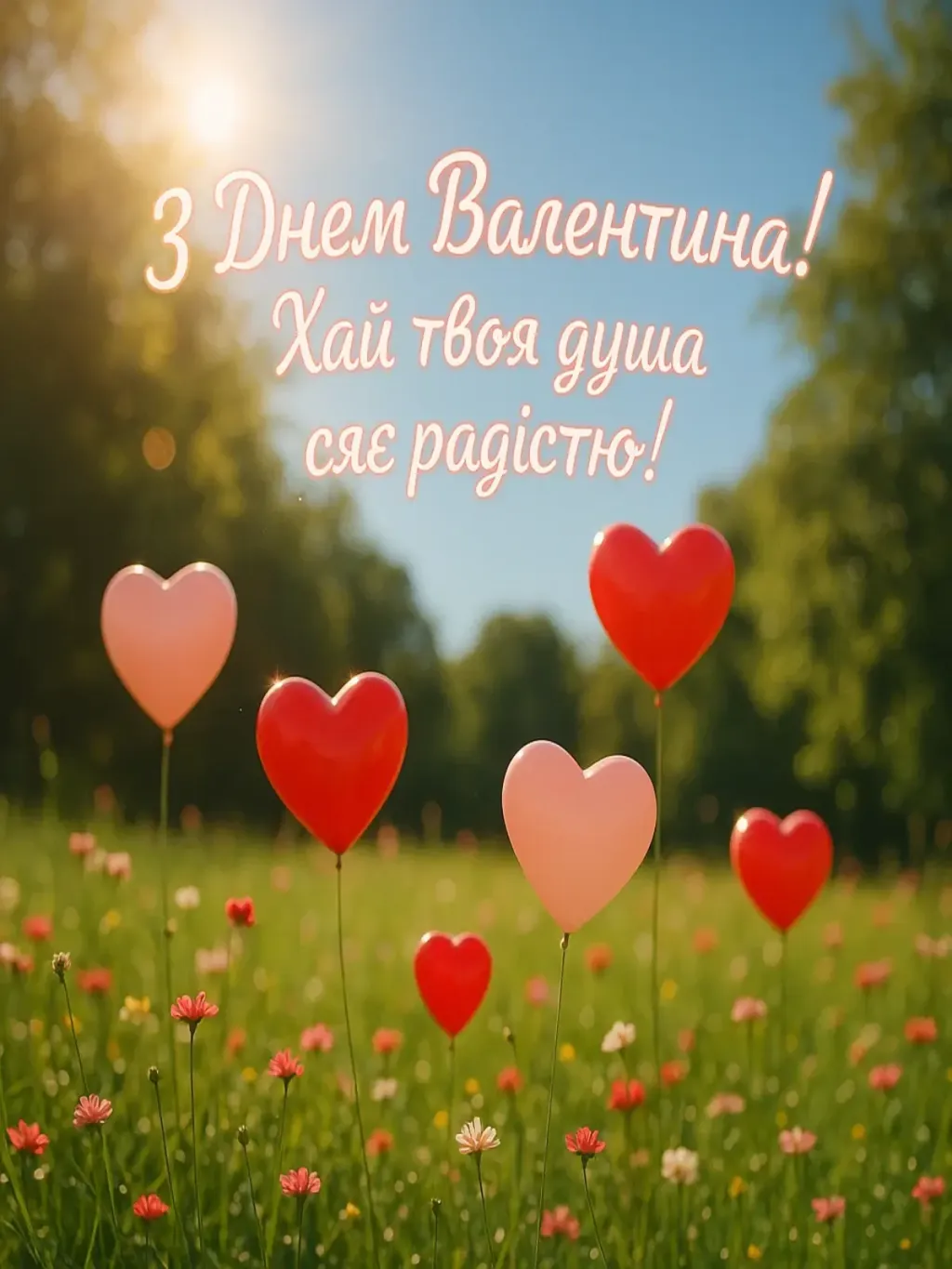 Дружні привітання з днем святого валентина