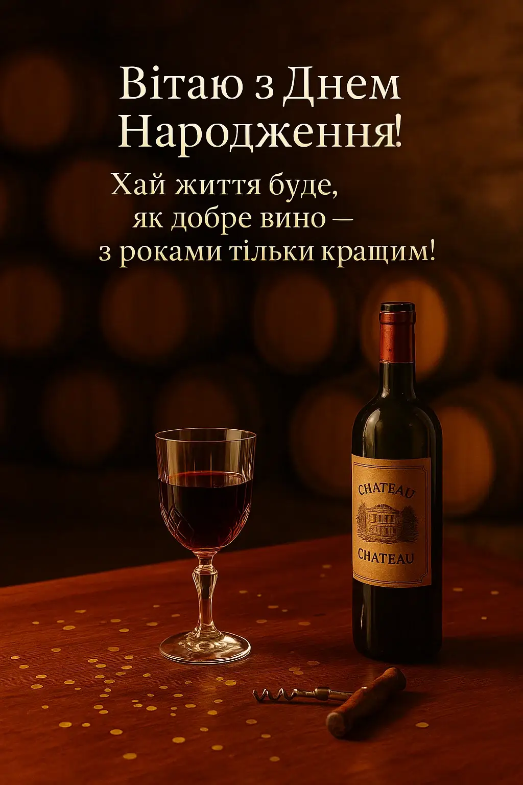 Привітання з днем народження для мужчини