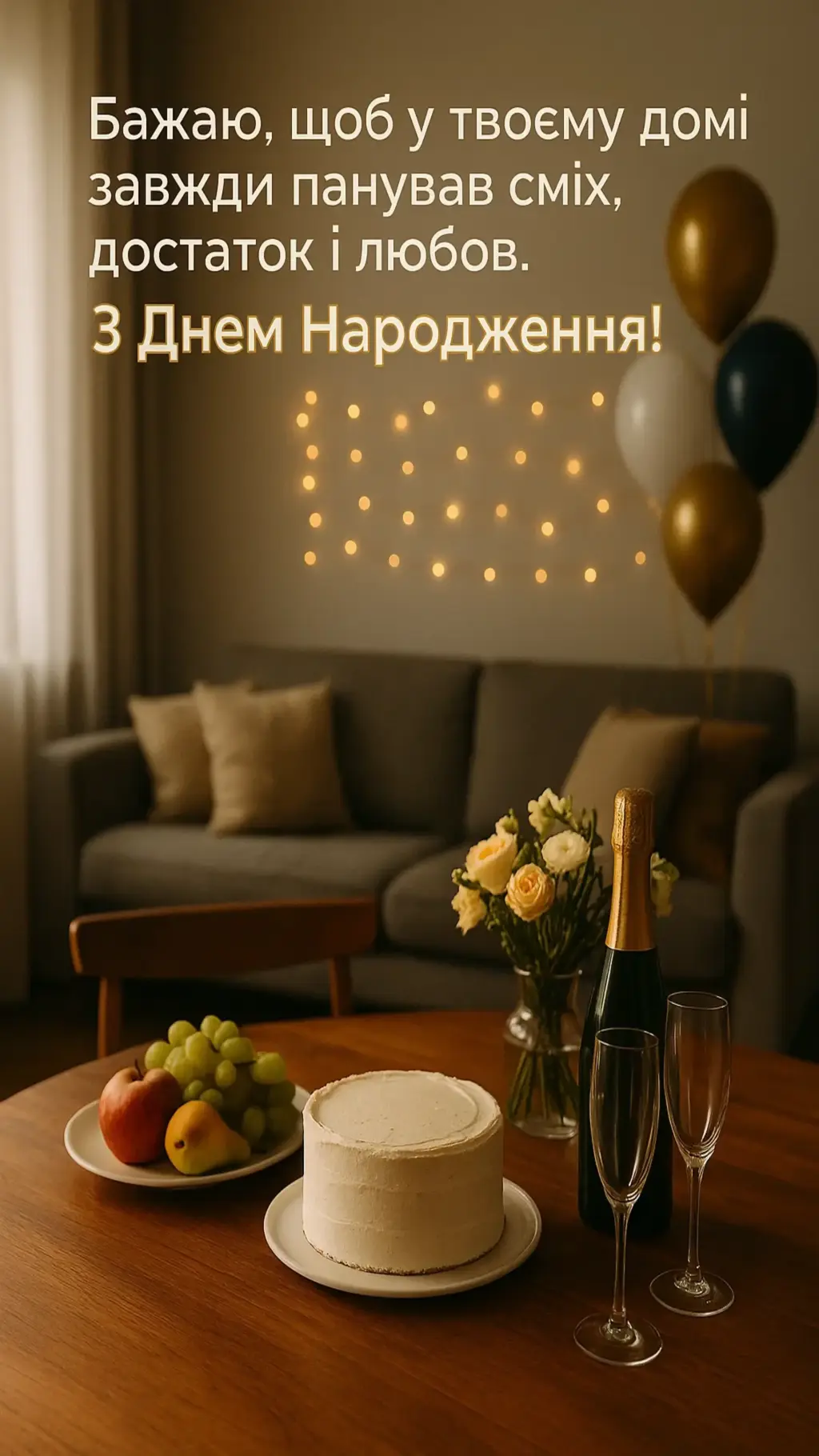 Привітання з днем народження для мужчини