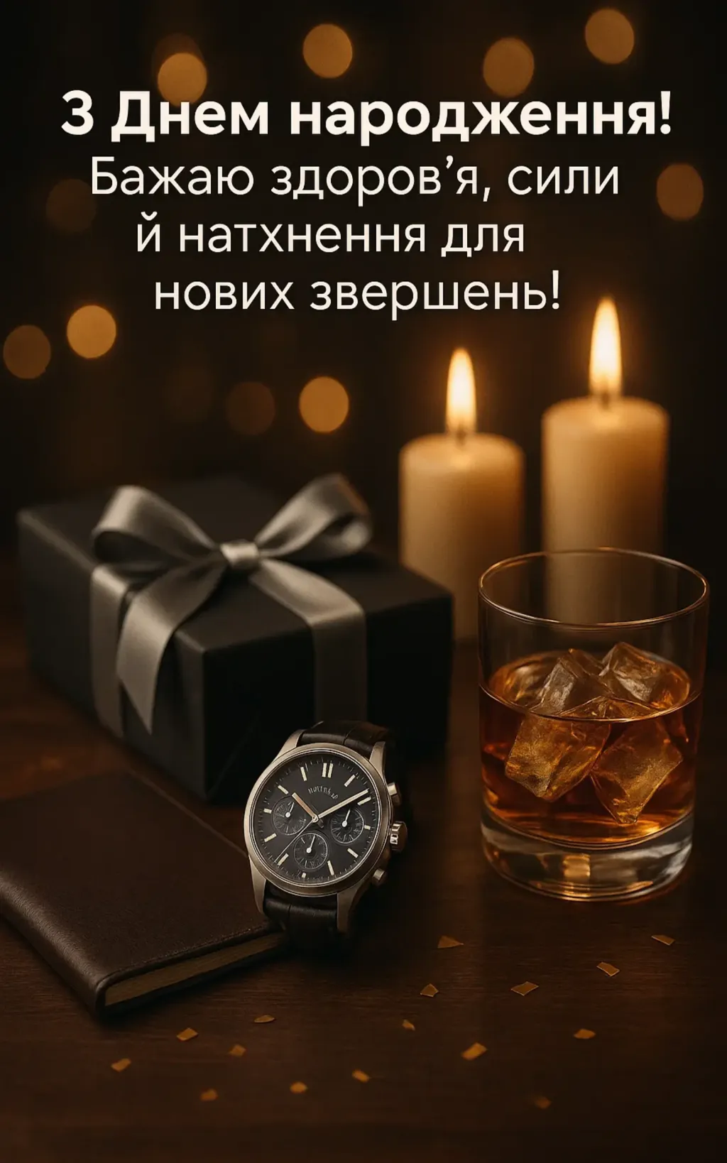 Привітання з днем народження для мужчини