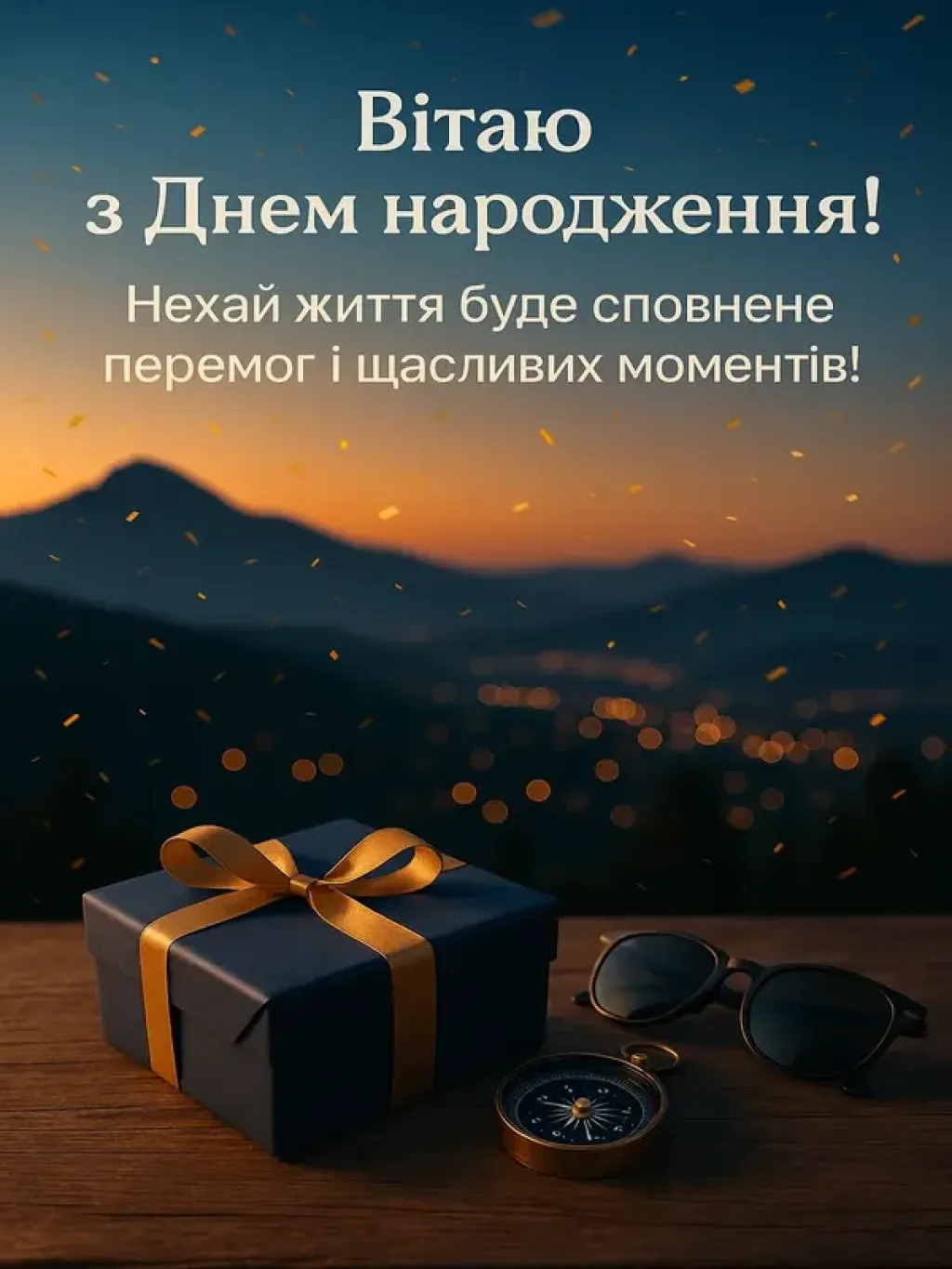Привітання з днем народження для мужчини