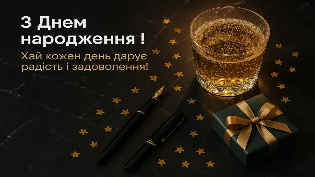 Привітання з днем народження для мужчини