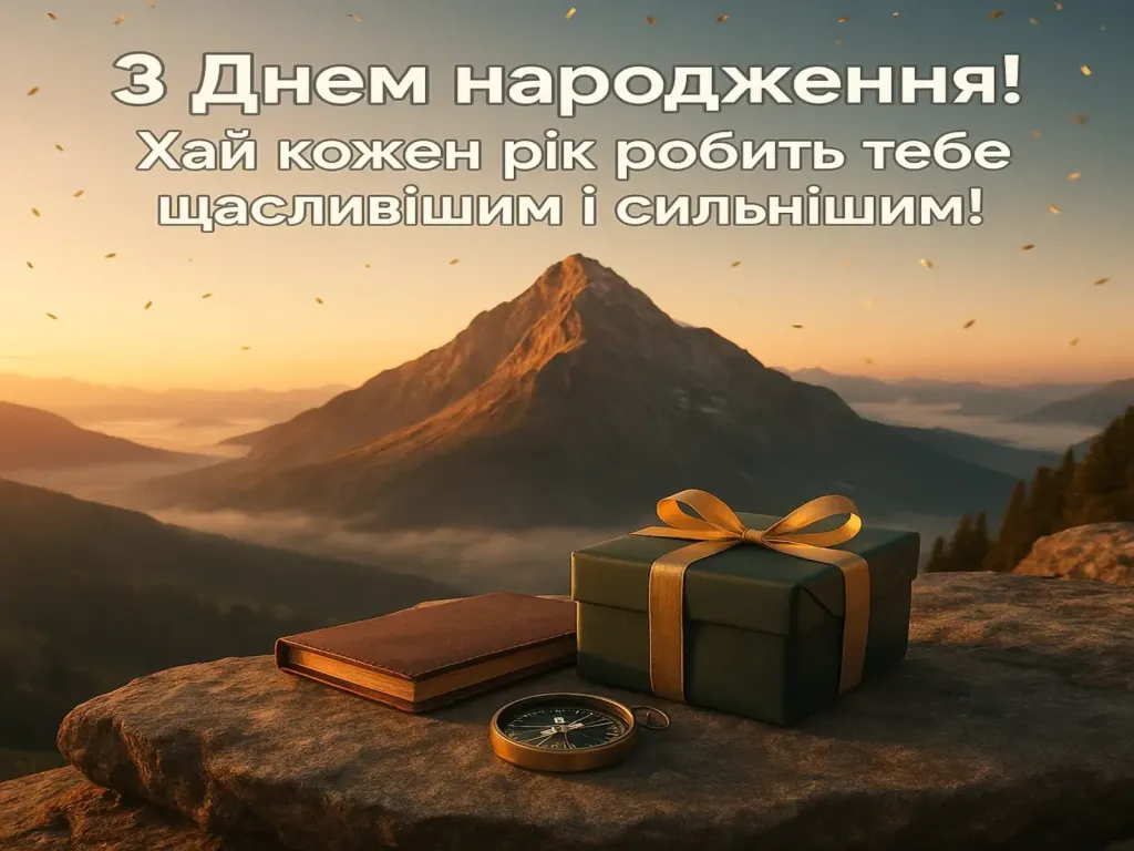 Привітання з днем народження для мужчини