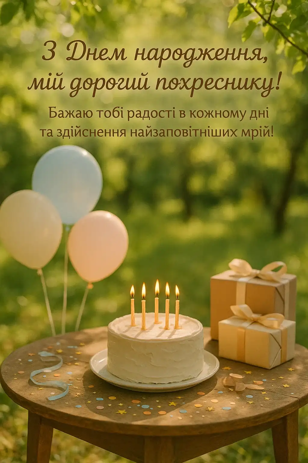 Привітання похресника з днем народження Привітання похресника з днем народження