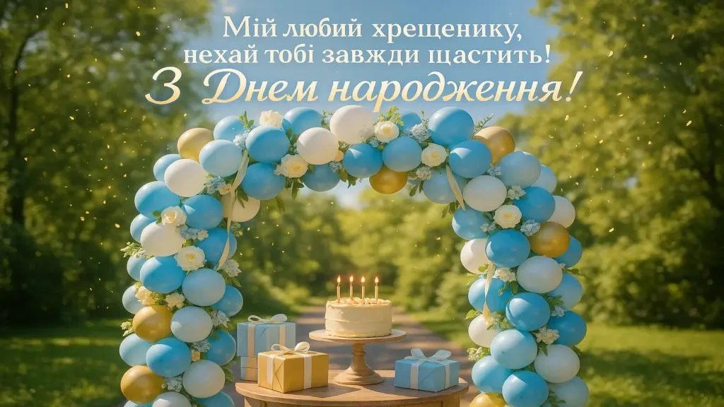 Привітання похресника з днем народження Привітання похресника з днем народження