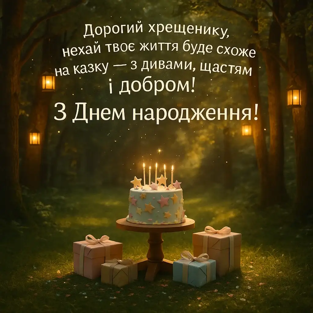 Привітання похресника з днем народження Привітання похресника з днем народження