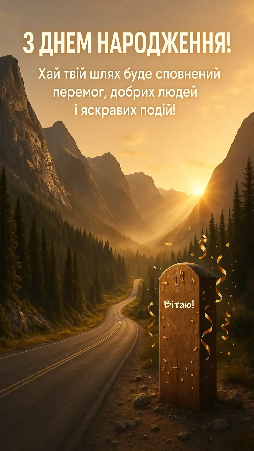 Привітання з днем народження для чоловіків