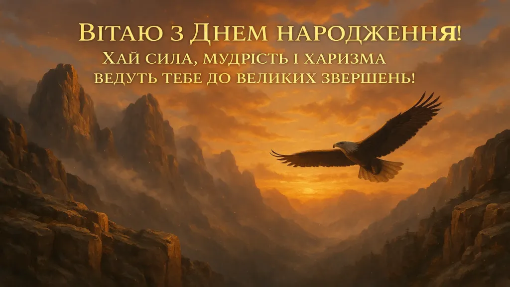 Привітання з днем народження для чоловіків