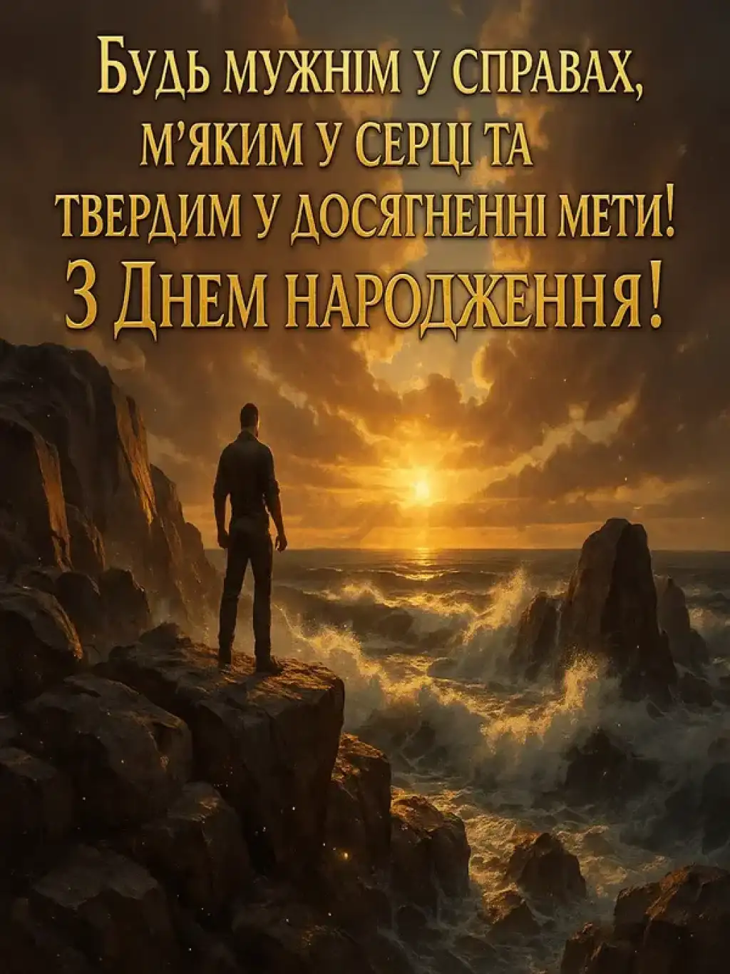 Привітання з днем народження для чоловіків