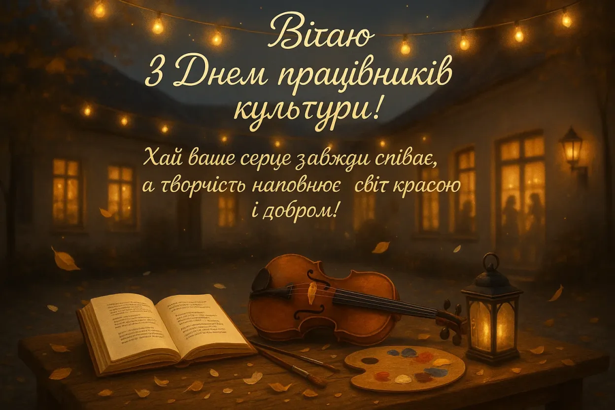 Привітання з днем працівників культури