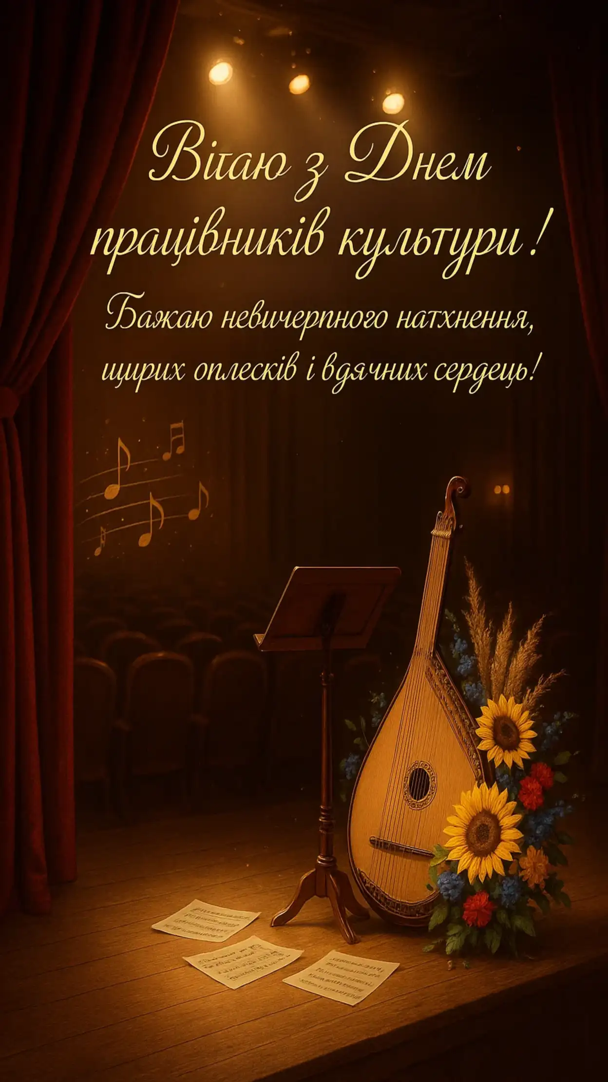 Привітання з днем працівників культури