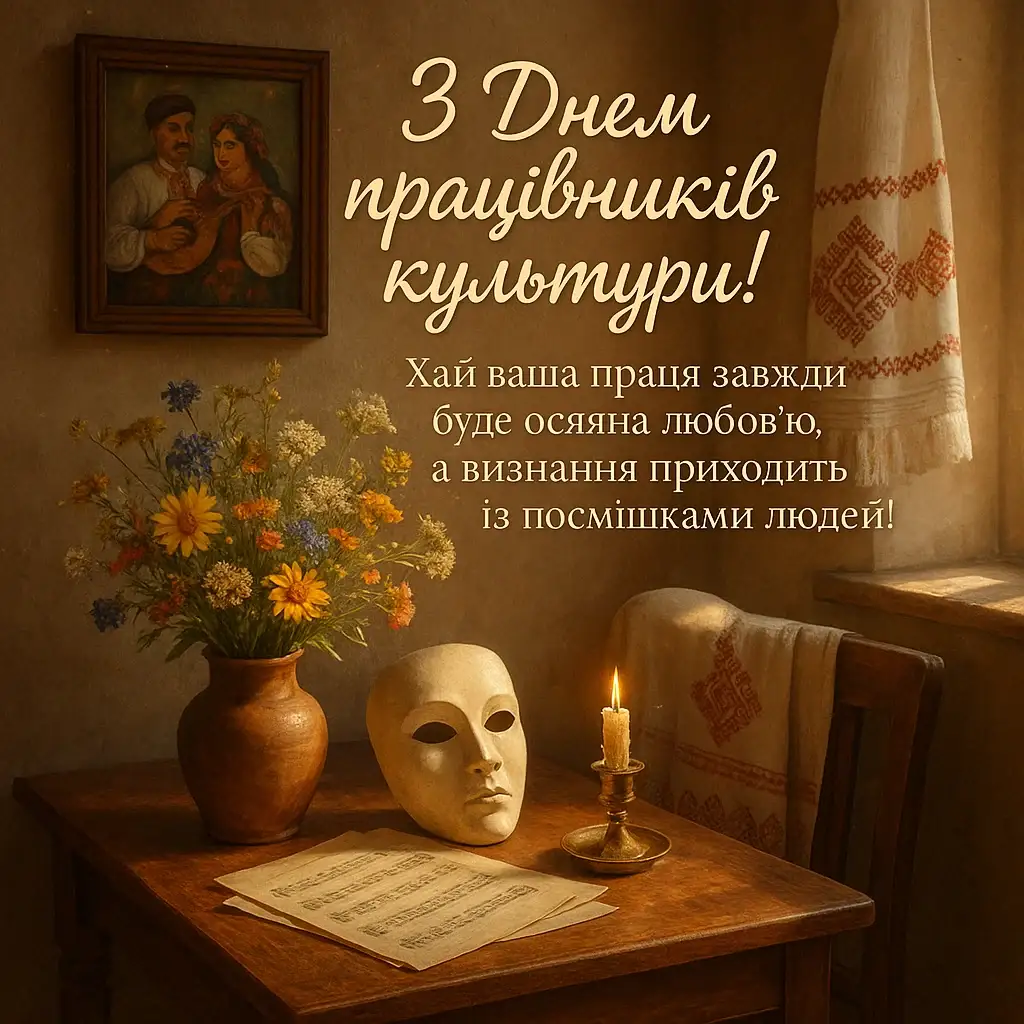 Привітання з днем працівників культури