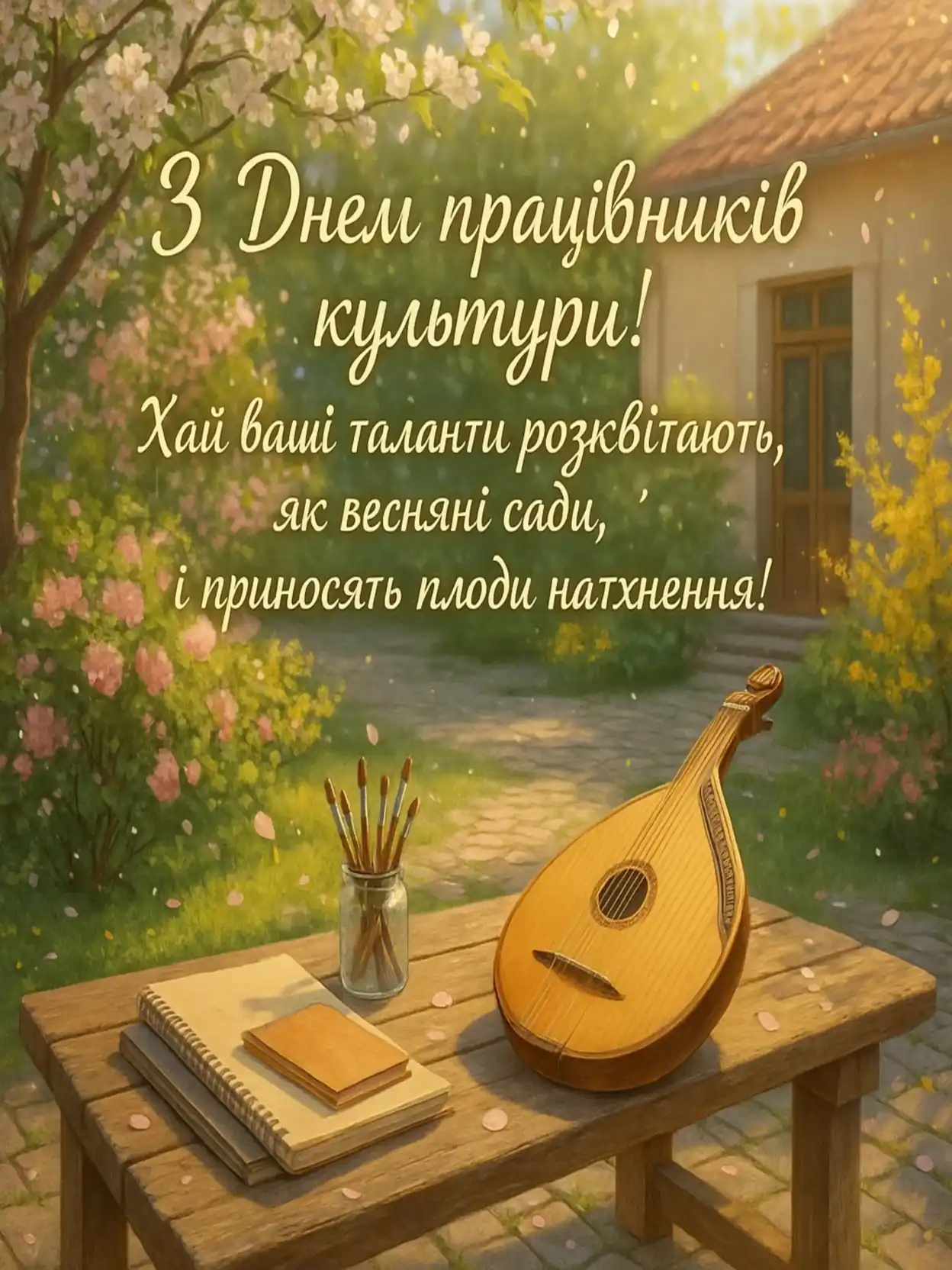 Привітання з днем працівників культури