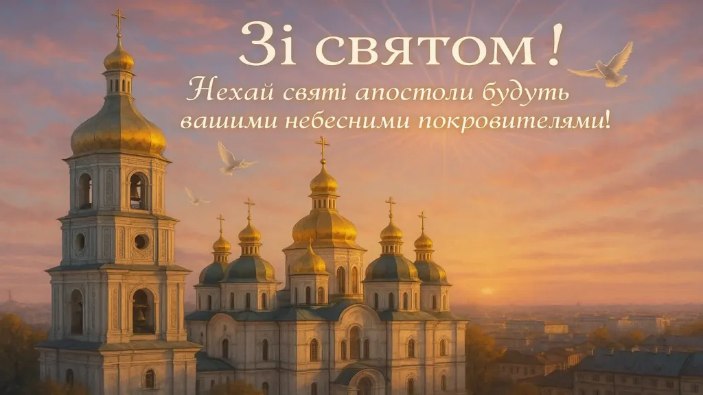 Привітання з собором 12 апостолів Привітання з собором 12 апостолів