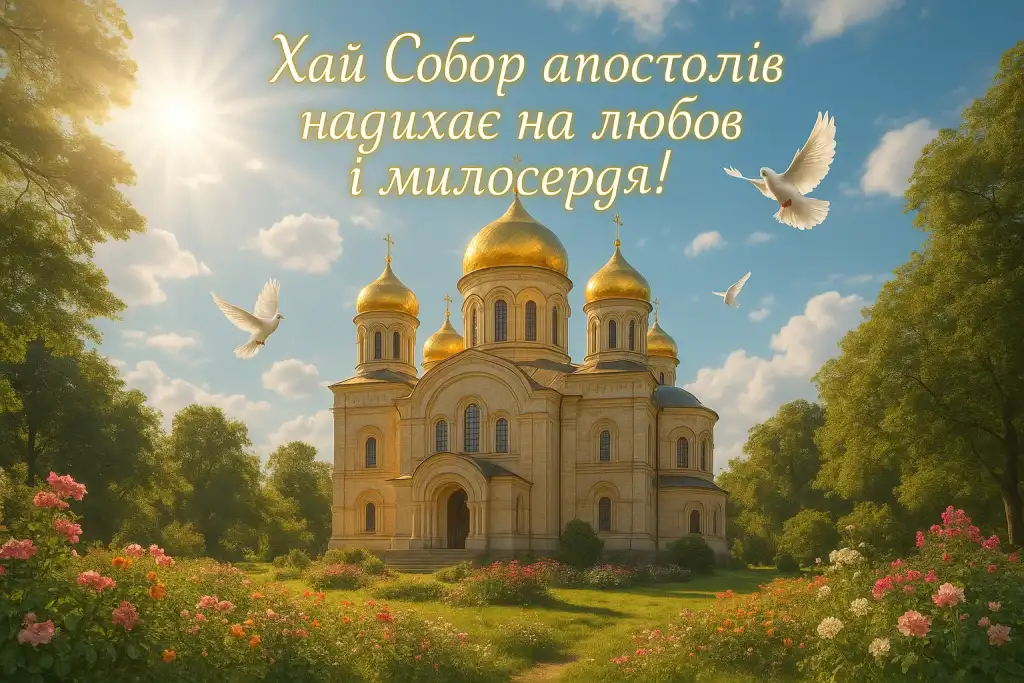 Привітання з собором 12 апостолів Привітання з собором 12 апостолів