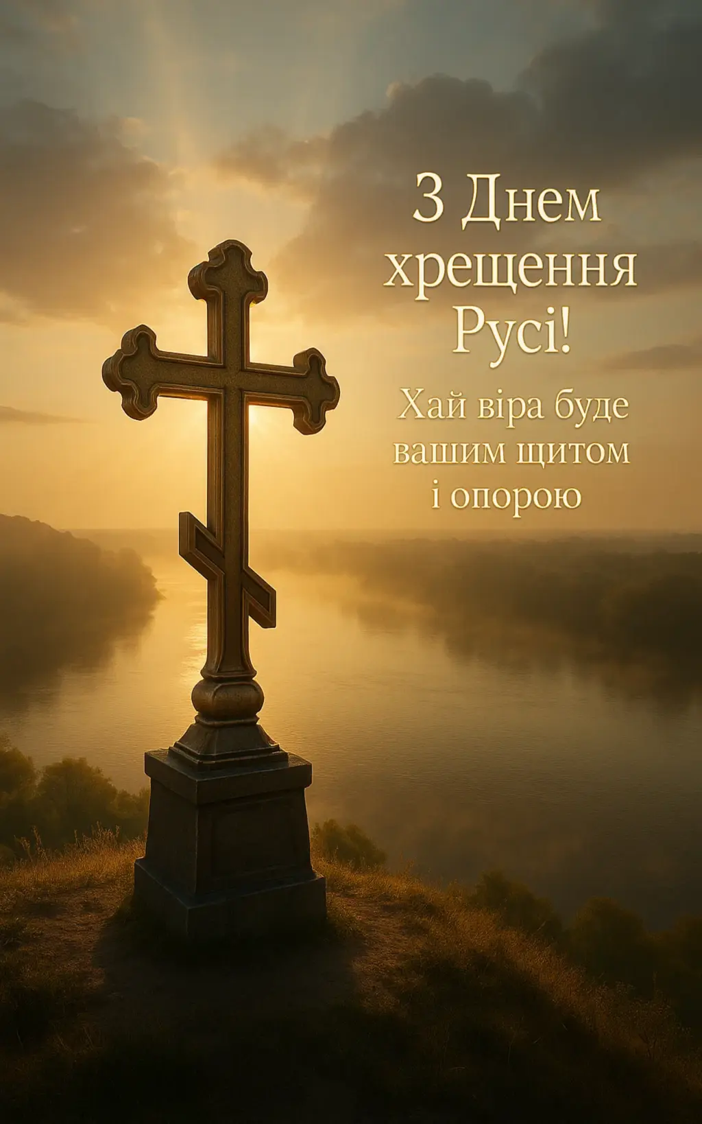 Привітання з днем хрещення Київської русі