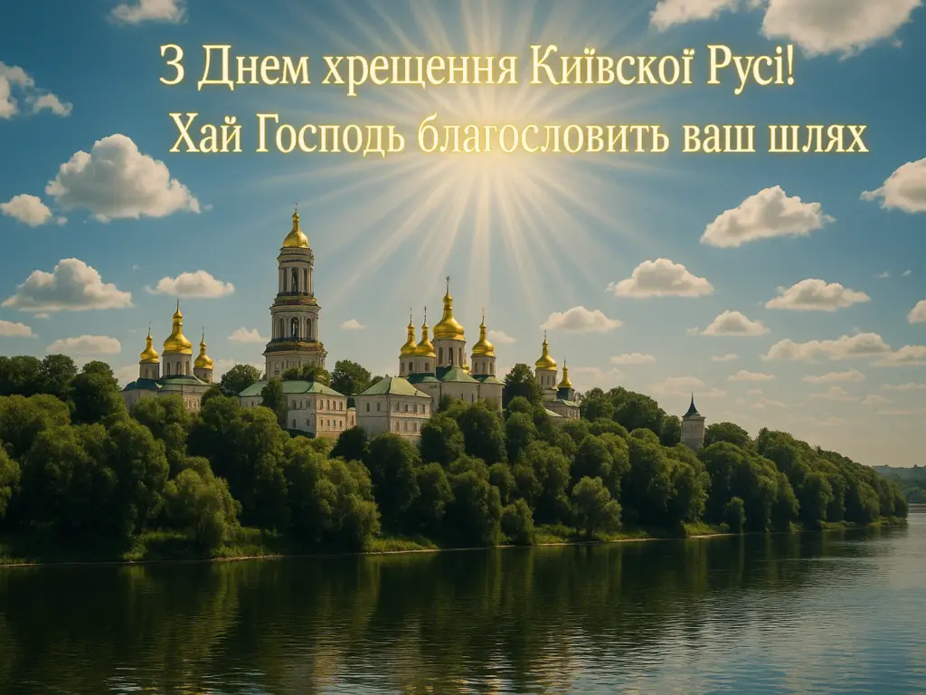 Привітання з днем хрещення Київської русі