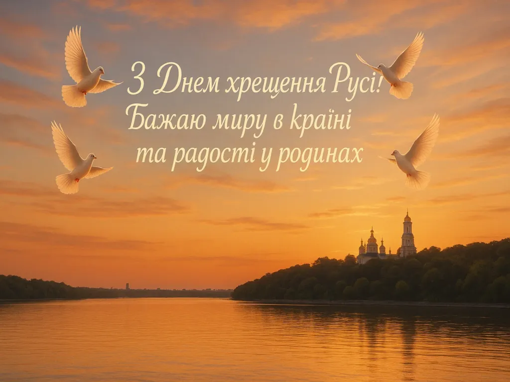 Привітання з днем хрещення Київської русі