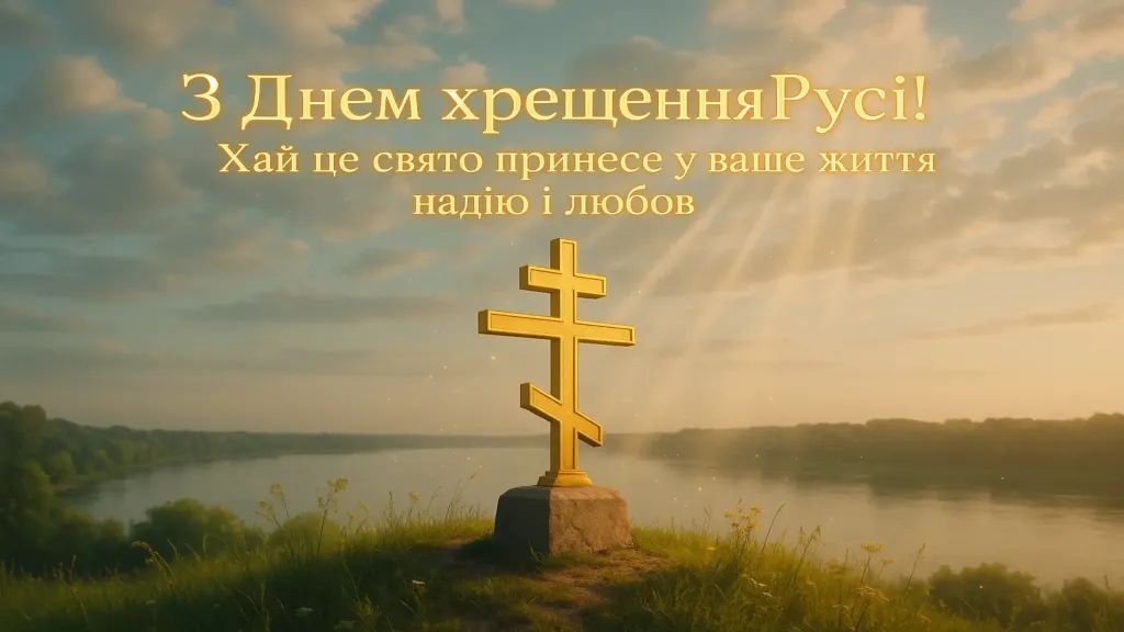 Привітання з днем хрещення Київської русі