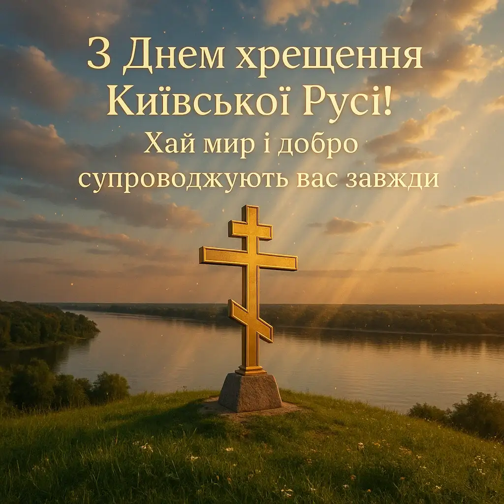 Привітання з днем хрещення Київської русі