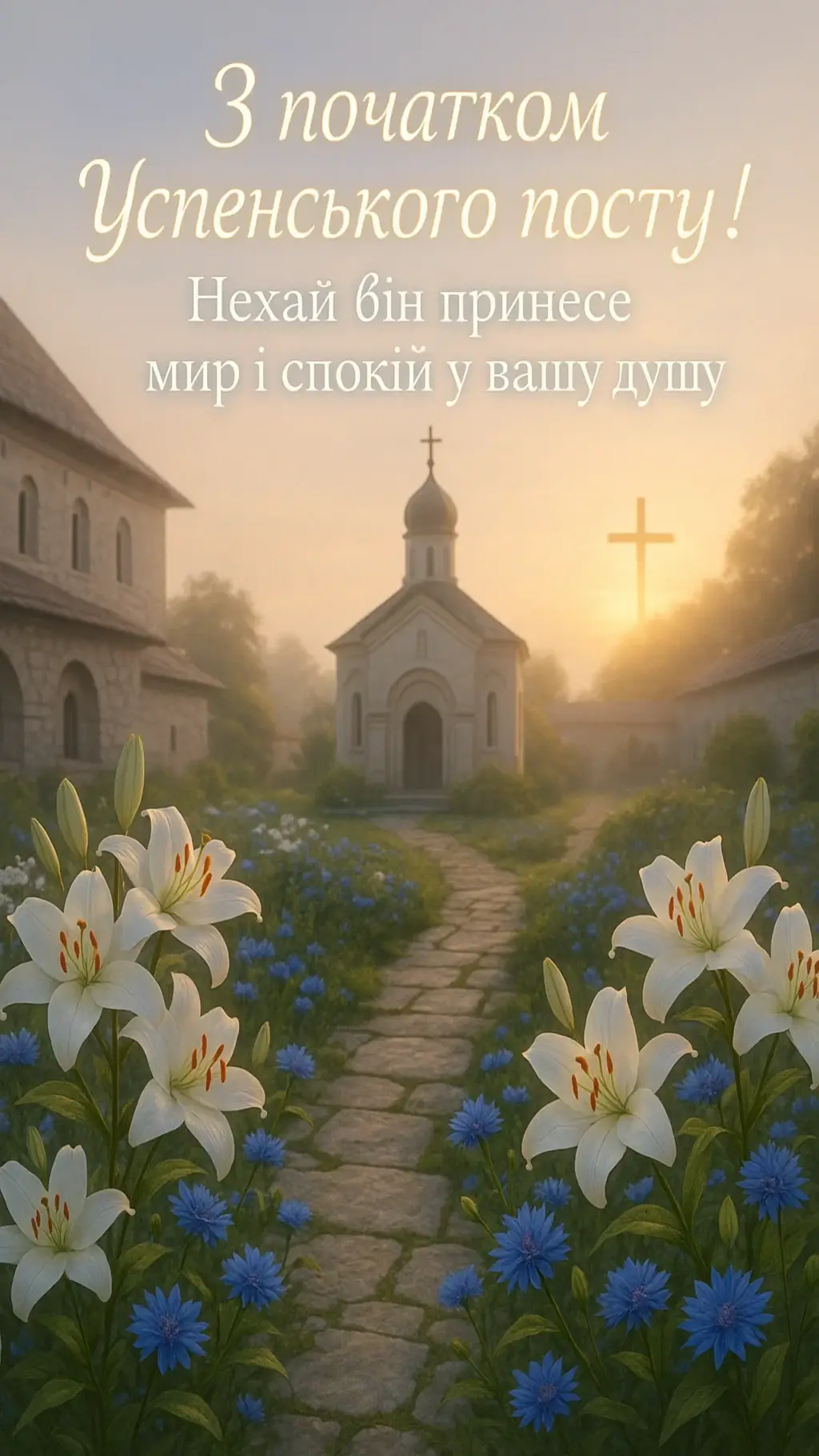 Привітання з початком успенського посту