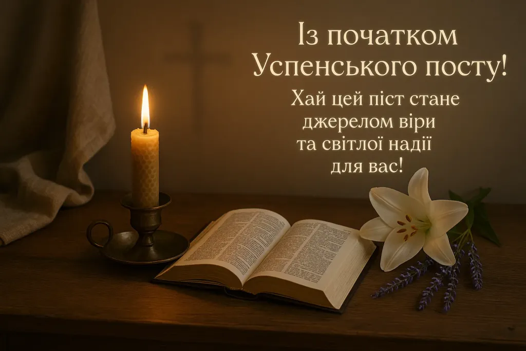 Привітання з початком успенського посту