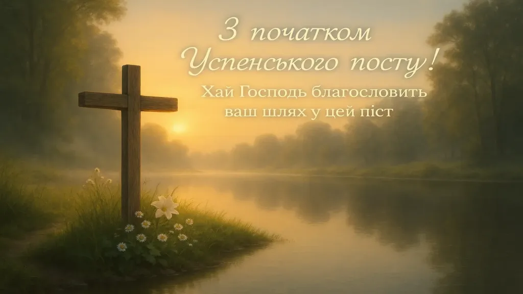 Привітання з початком успенського посту