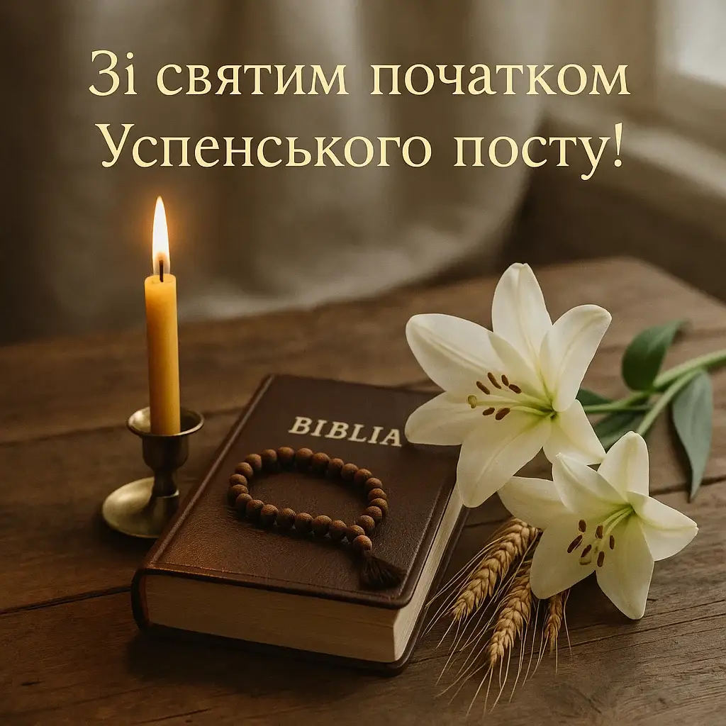 Привітання з початком успенського посту
