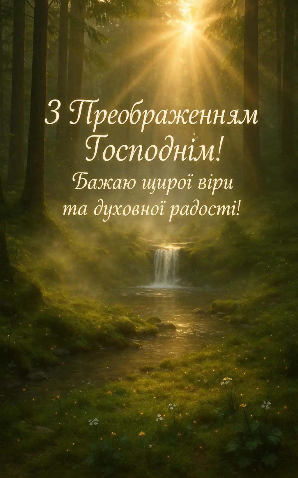 Привітання з преображенням господнім