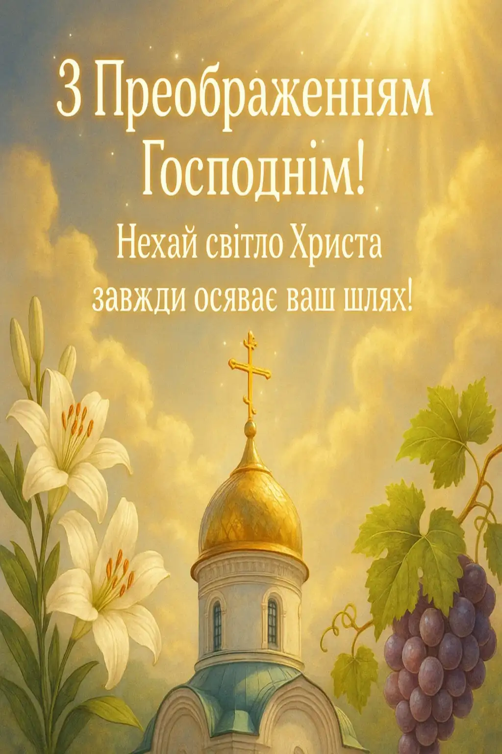 Привітання з преображенням господнім