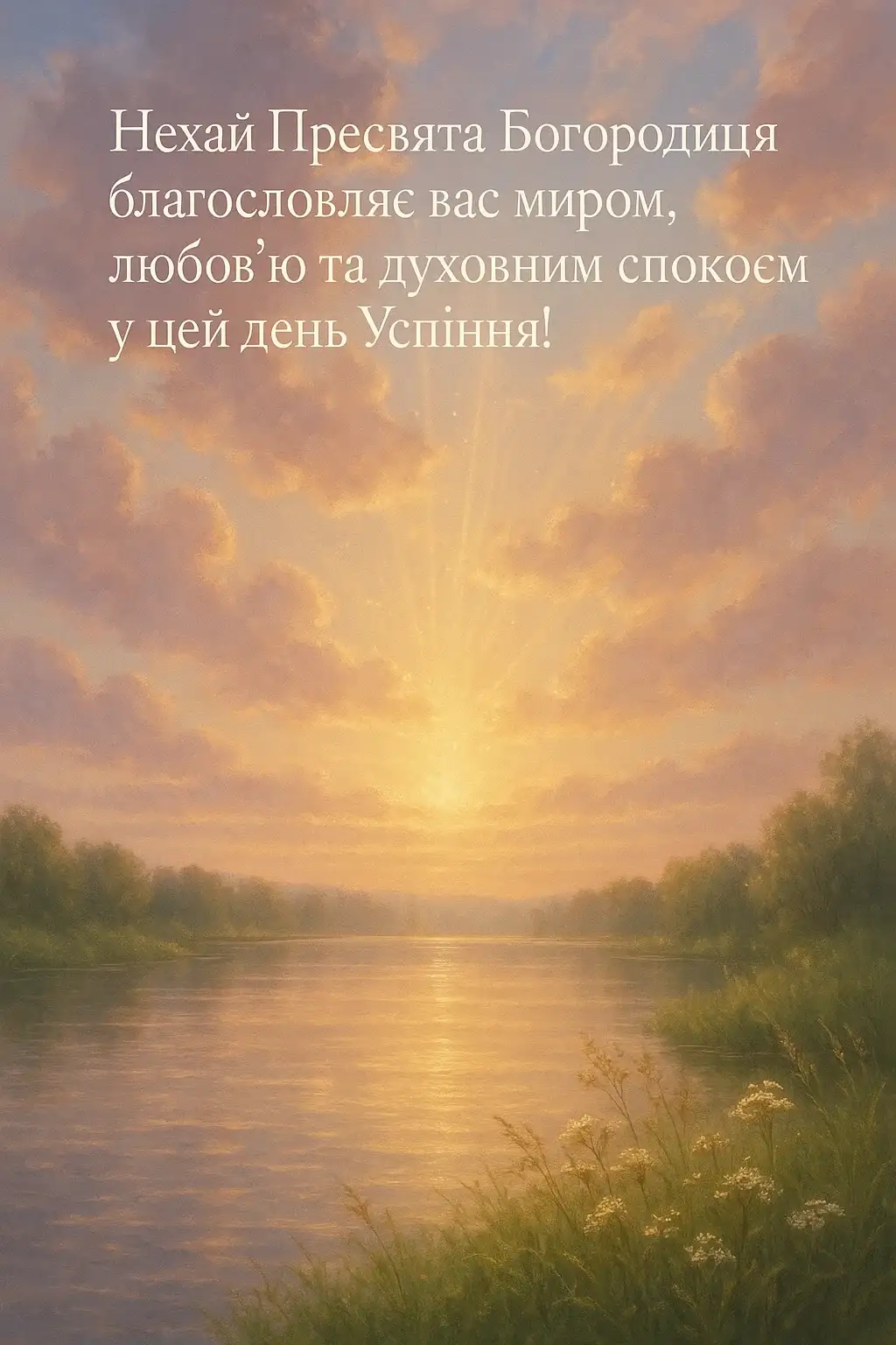 Привітання з успінням пресвятої Богородиці