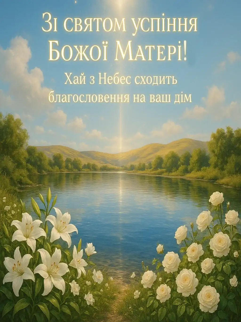 Привітання з успінням пресвятої Богородиці