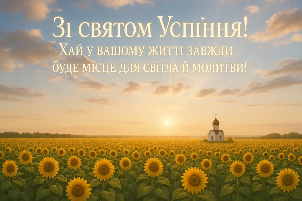 Привітання з успінням пресвятої Богородиці