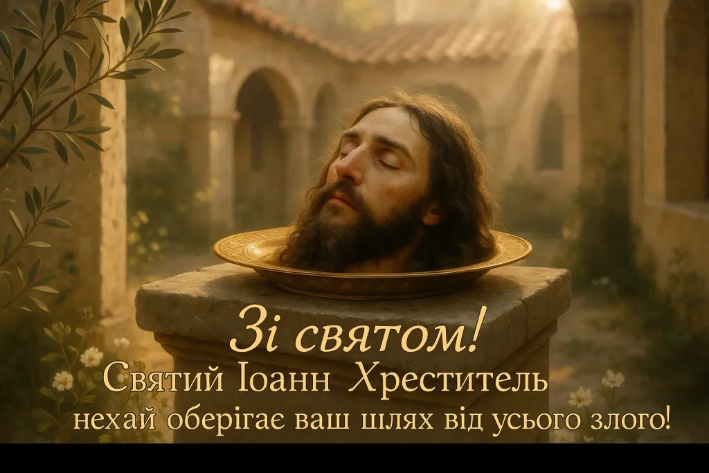Привітання з усікновенням голови Іоанна хрестителя Привітання з усікновенням голови Іоанна хрестителя